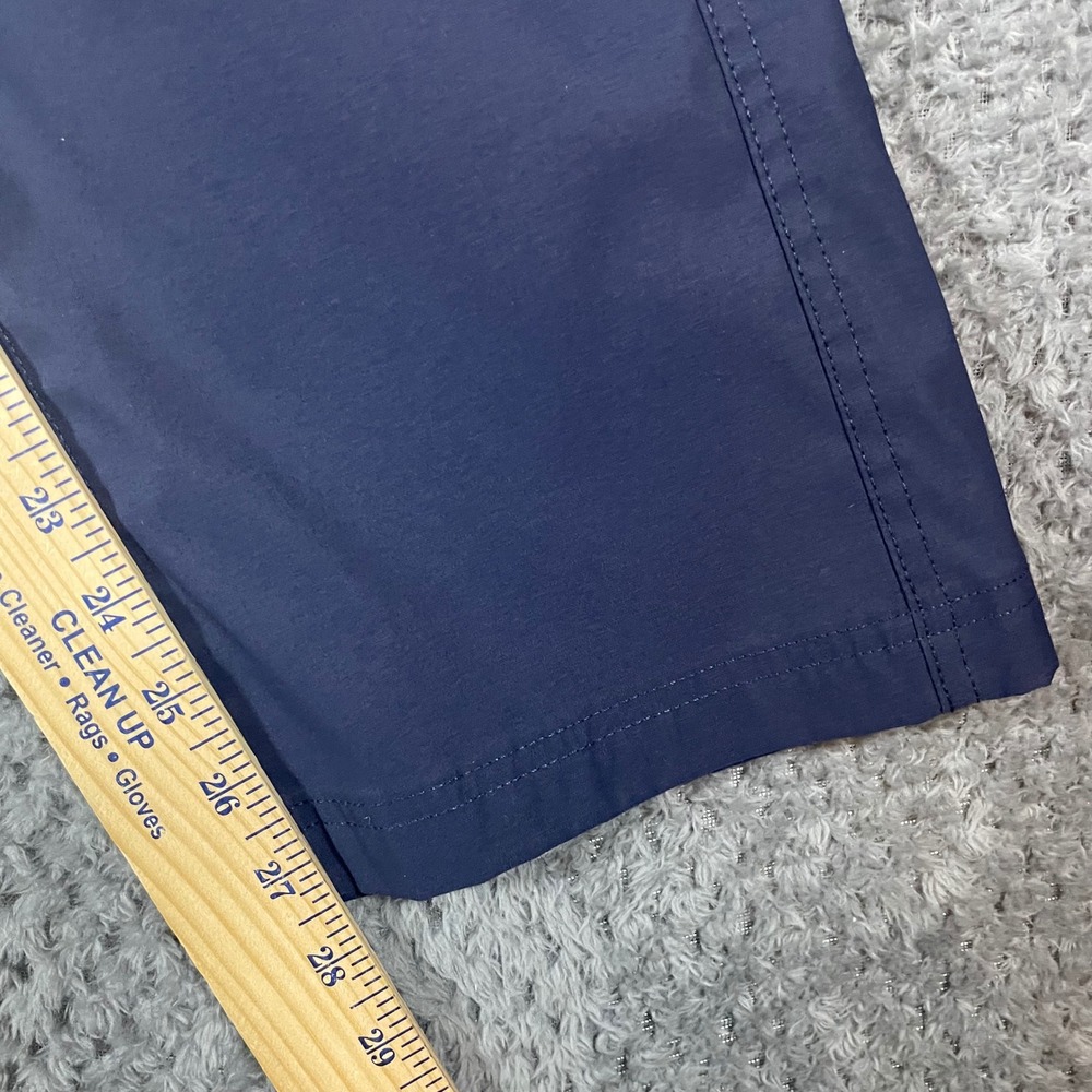 Eddie Bauer Rainier Tech Pants Mens 32x29 Navy Blue Hiking Outdoor Gorpcore Flaw - Picture 8 of 9
